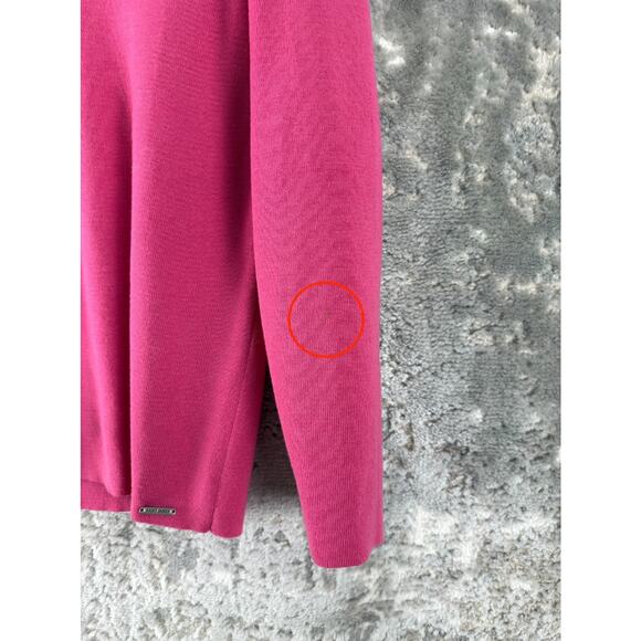Saint James Size 8 Wool V Neck Minimalist Top Pink Long Sleeve Casual - Picture 2 of 10
